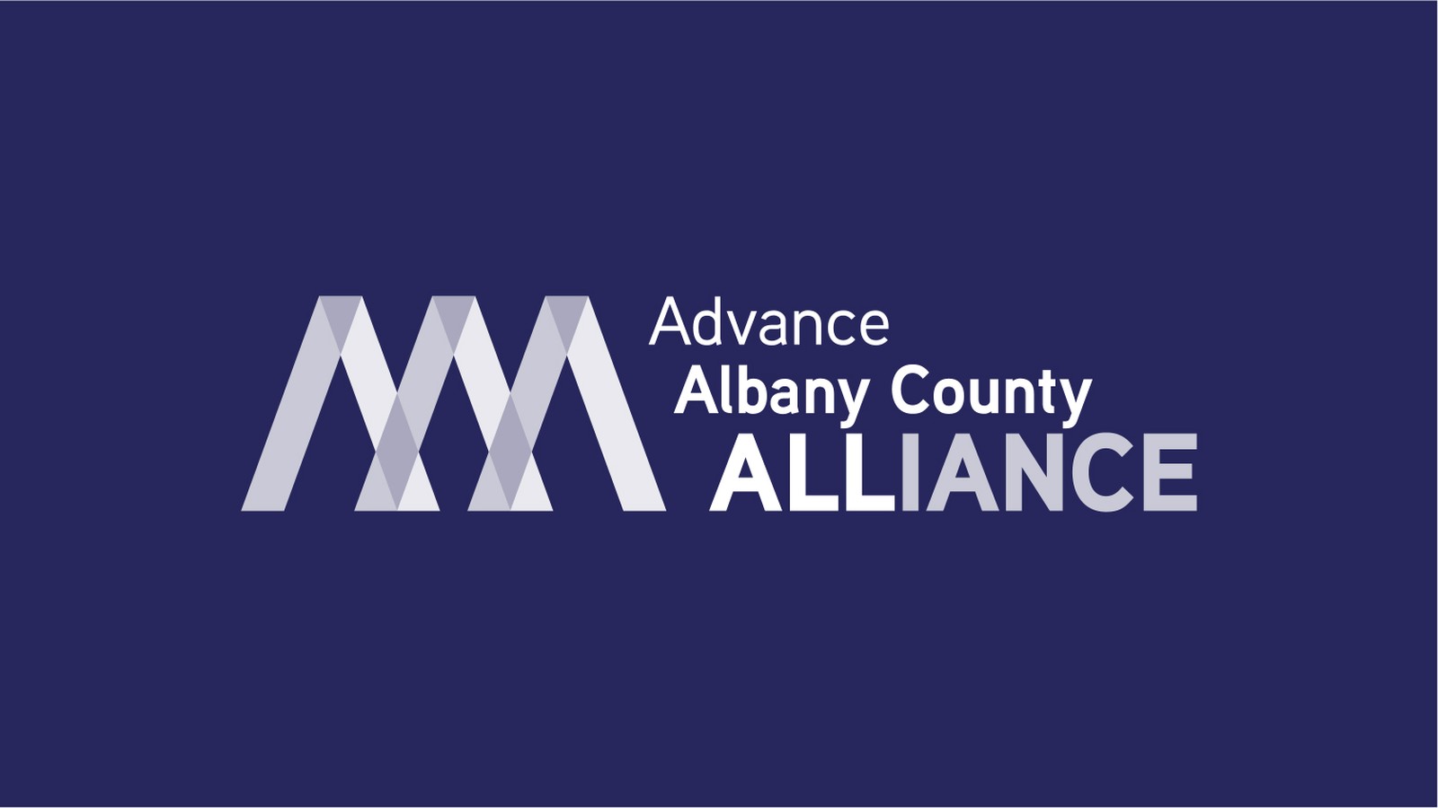 Advance Albany County Alliance | Advance Albany County Alliance Knockout Logo