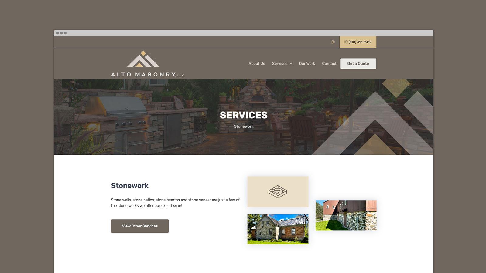 Alto Masonry | Services Page