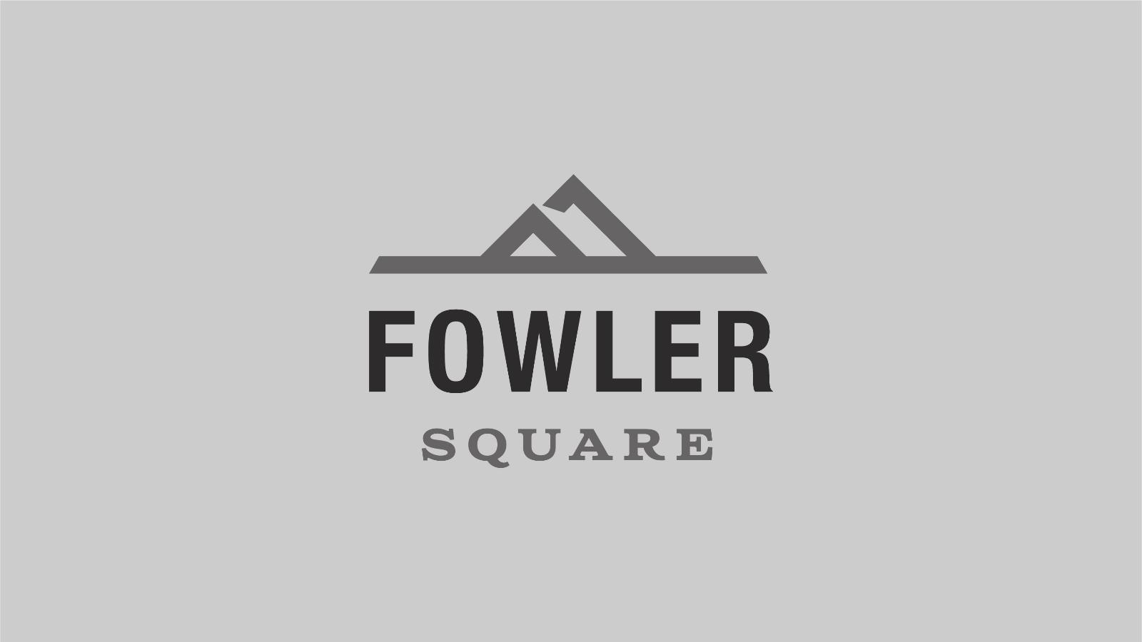 Fowler Square | grayscale logo on light