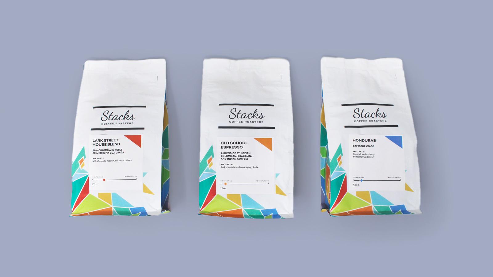 Stacks Coffee Roasters | Unique Coffee Packaging Bags