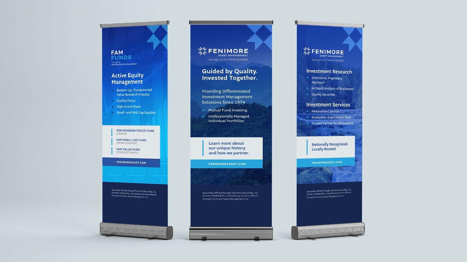 Fenimore Asset Management | Tradeshow Banner-Up Displays