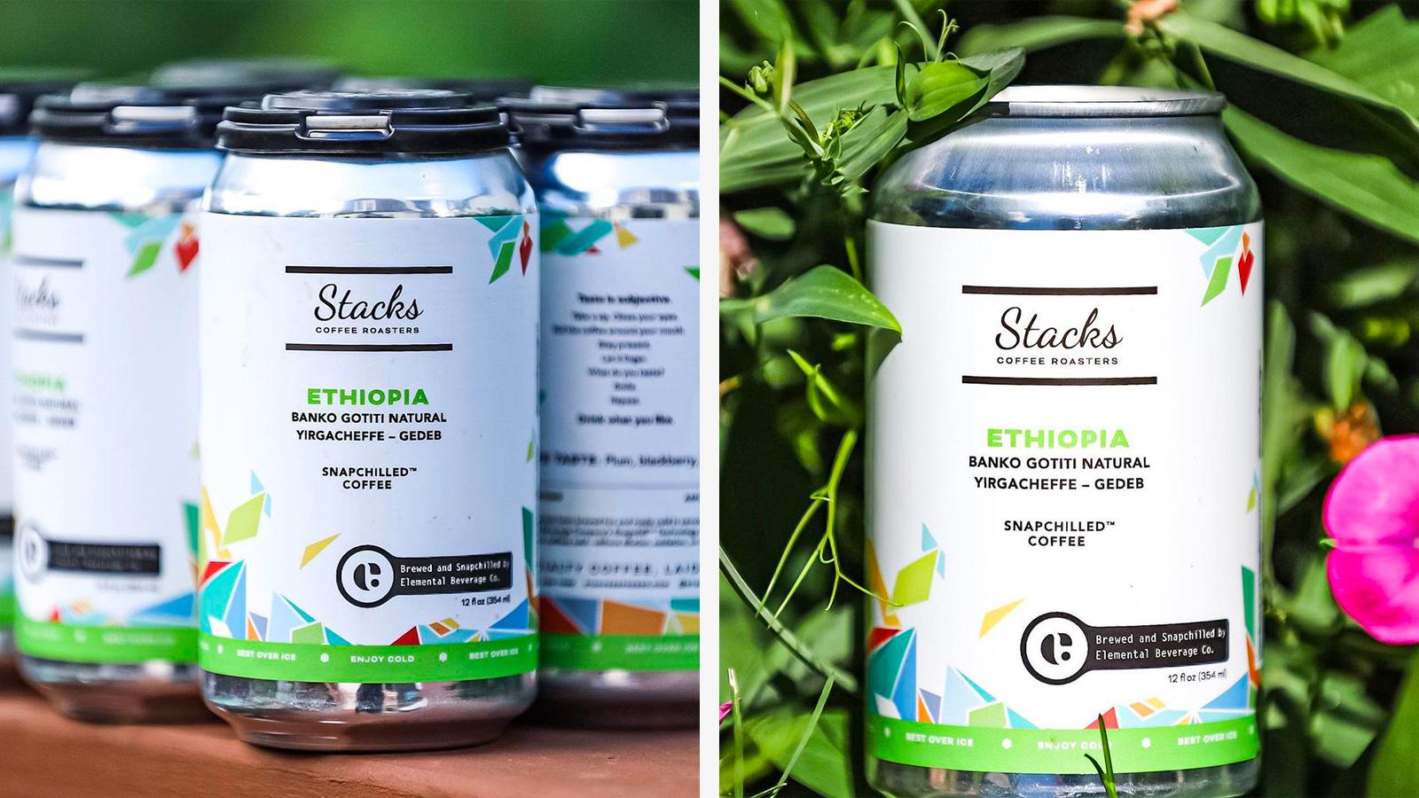 Stacks Coffee Roasters | Snapchilled Cold Brew Coffee Can Design