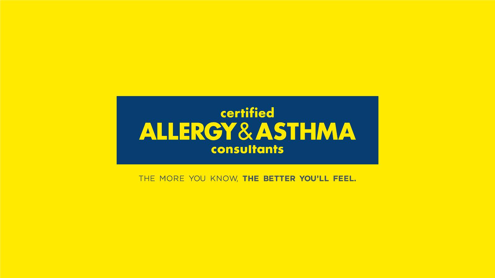 Certified Allergy & Asthma Consultants | Horizontal logo on green