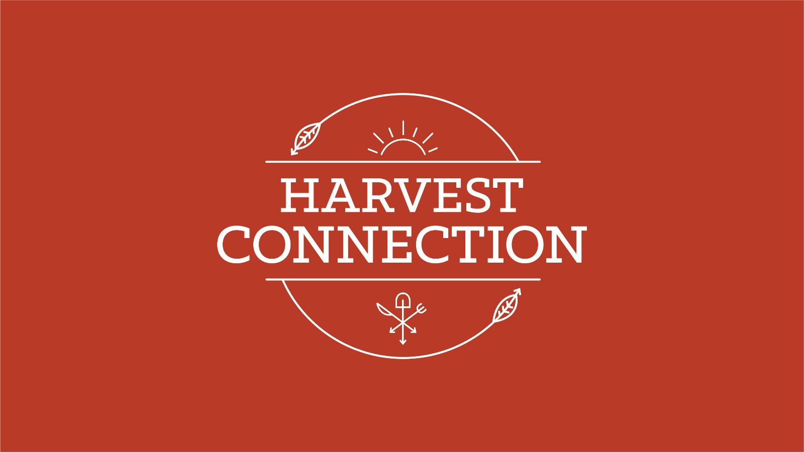 Harvest Connection | One Color Logo, no tagline on rust