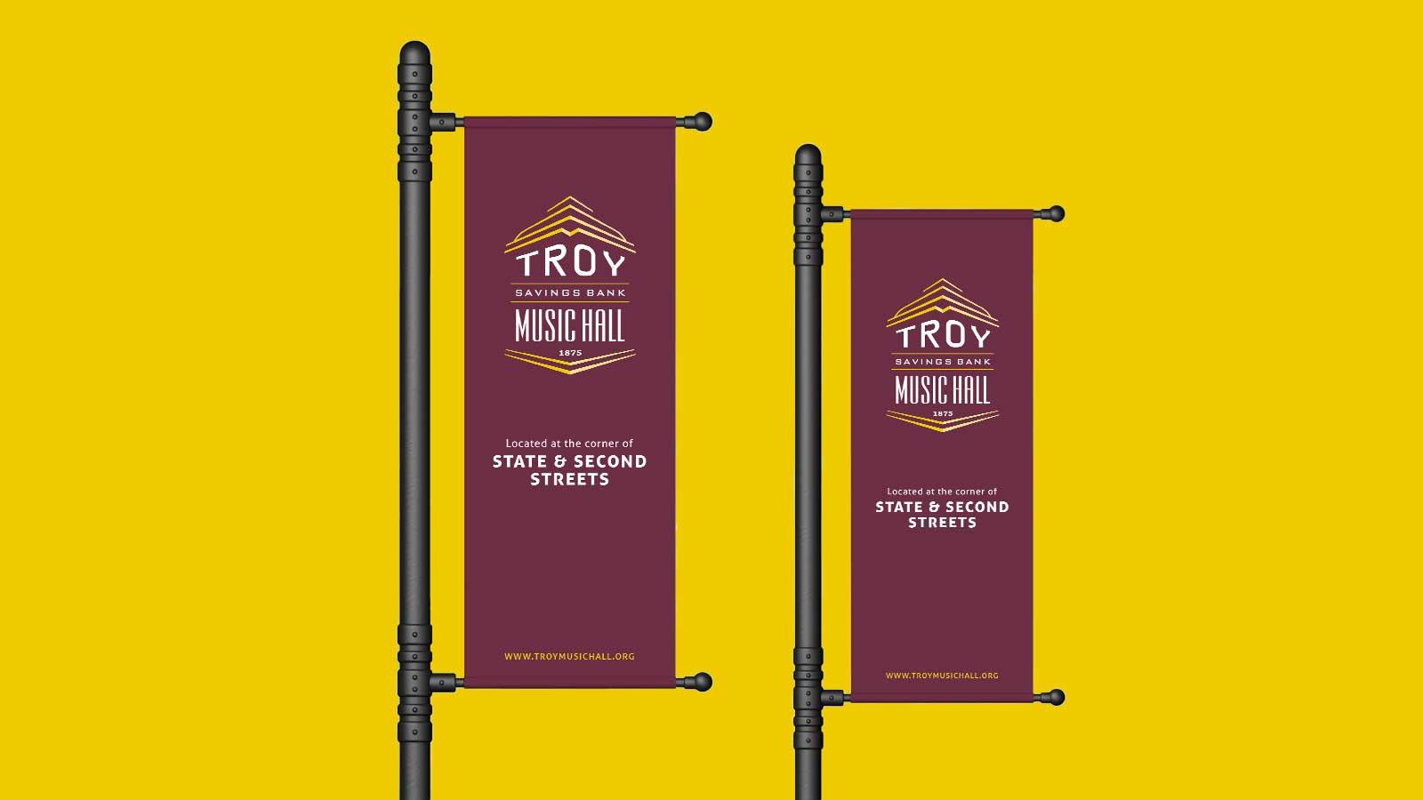 Troy Savings Bank Music Hall | Outdoor banners