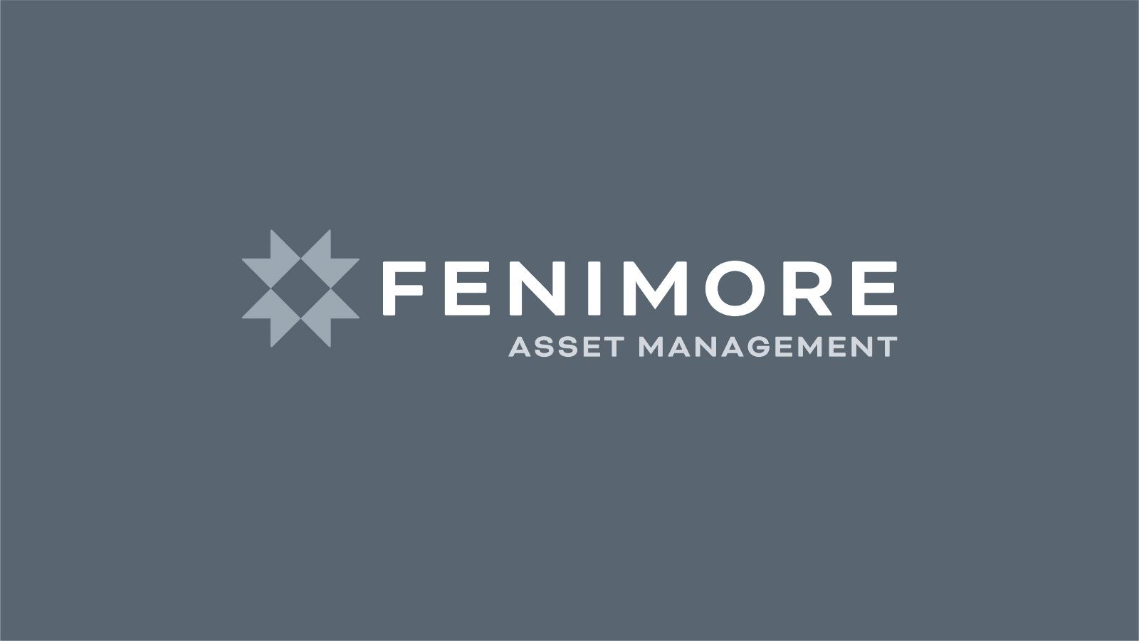 Fenimore Asset Management | grayscale logo on dark