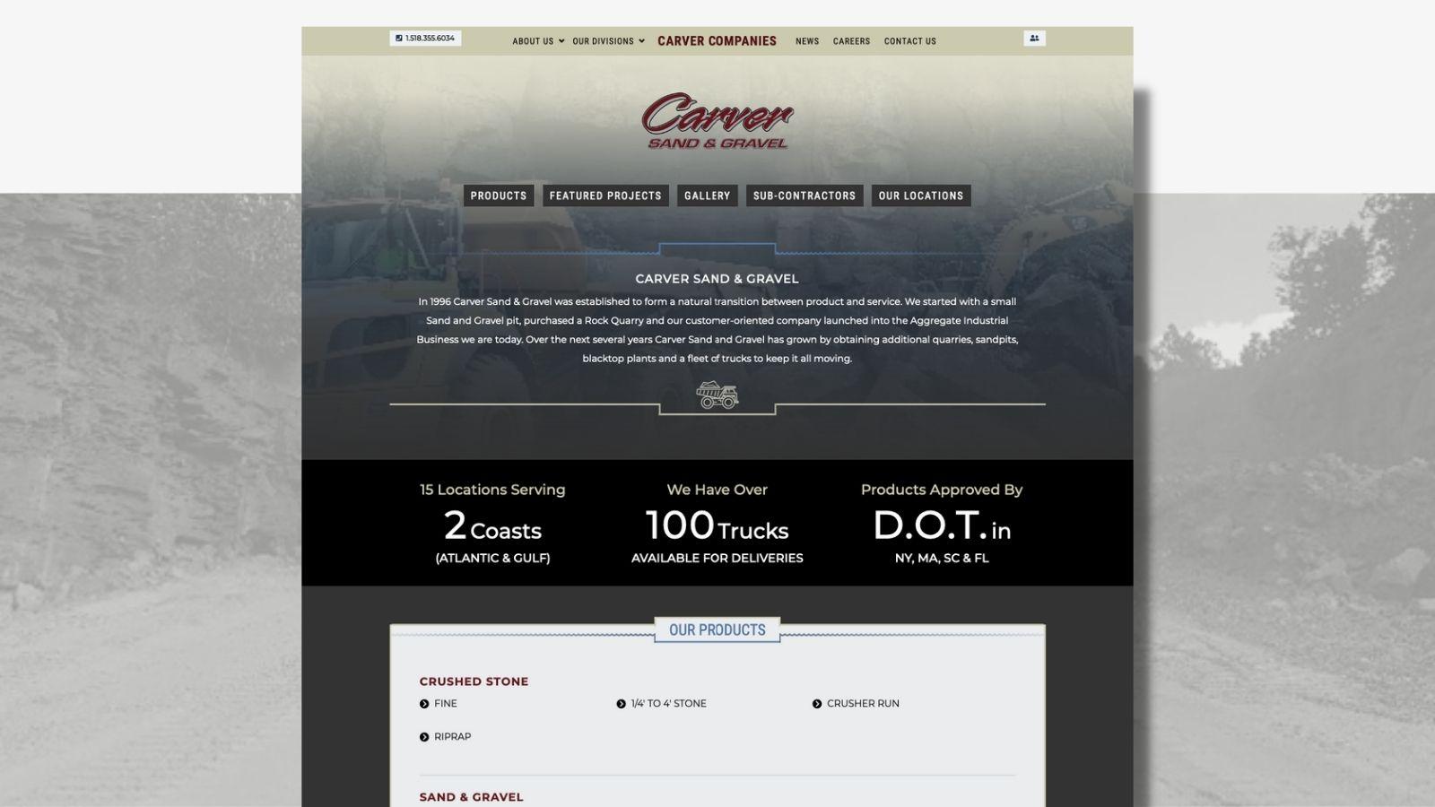 Carver Companies | Carver land-based business page
