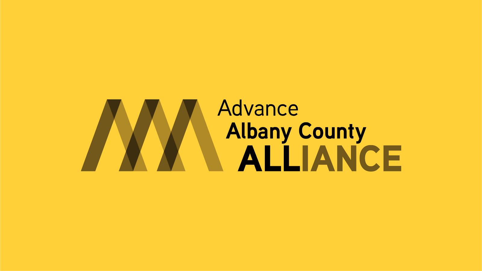 Advance Albany County Alliance | Advance Albany County Alliance Grayscale Logo 