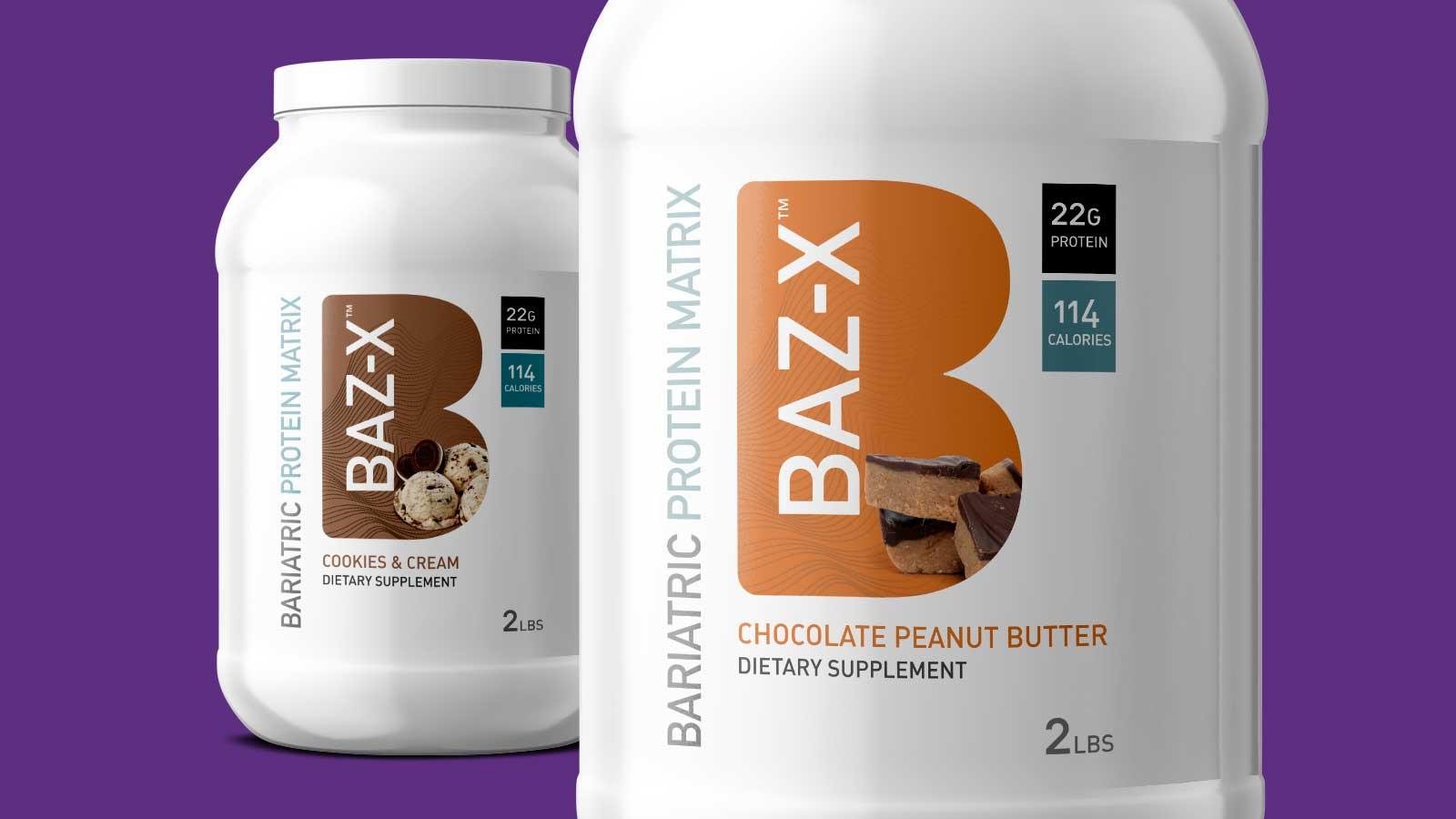 BAZ-X Bariatric Supplements | Bariatric Protein Powder Label Designs