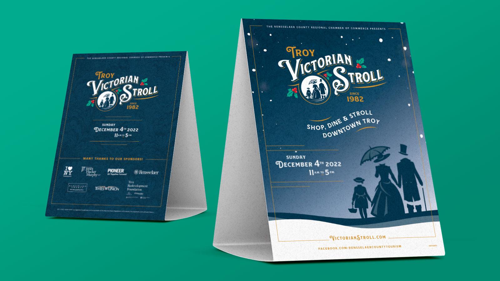 Troy Victorian Stroll | Tent Card