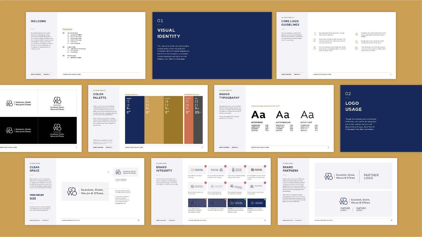 Gleason, Dunn, Walsh & O’Shea | Brand Guidelines