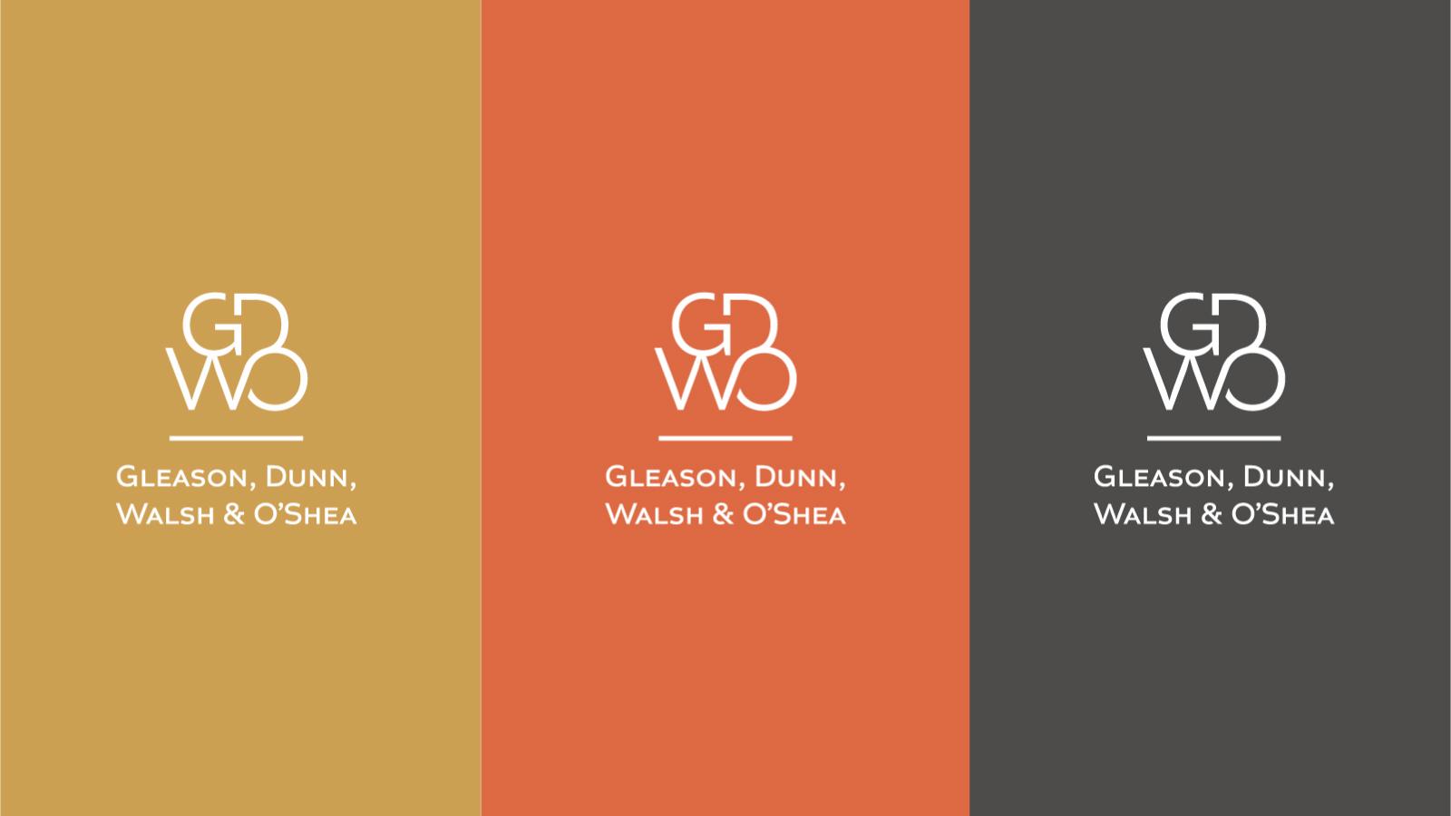 Gleason, Dunn, Walsh & O’Shea | One Color Logos