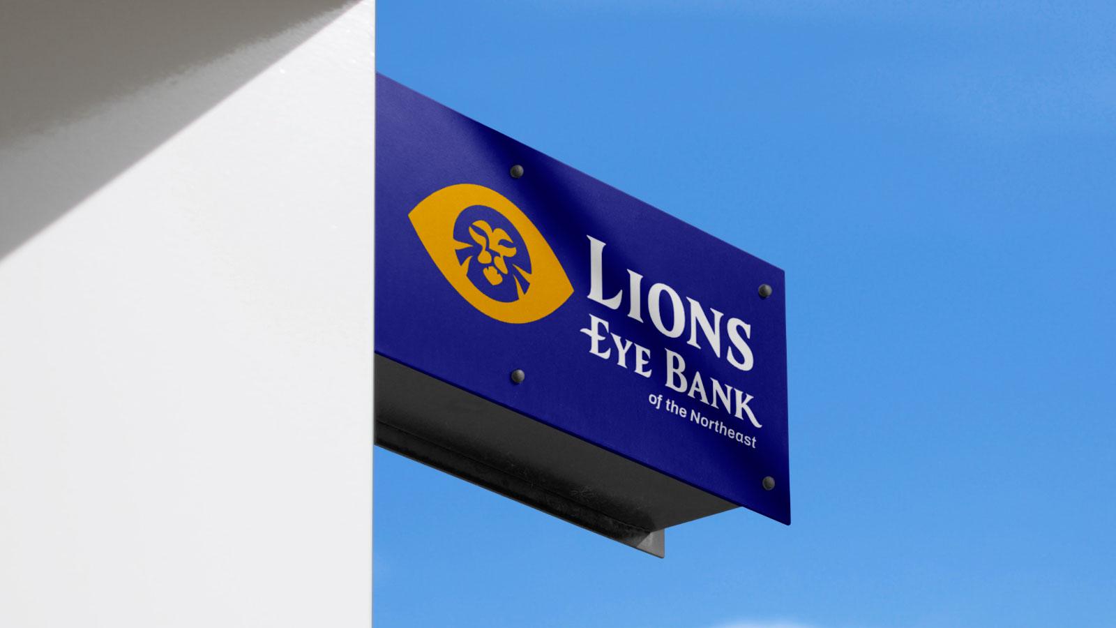 Lions Eye Bank of the Northeast | Logo on Sign