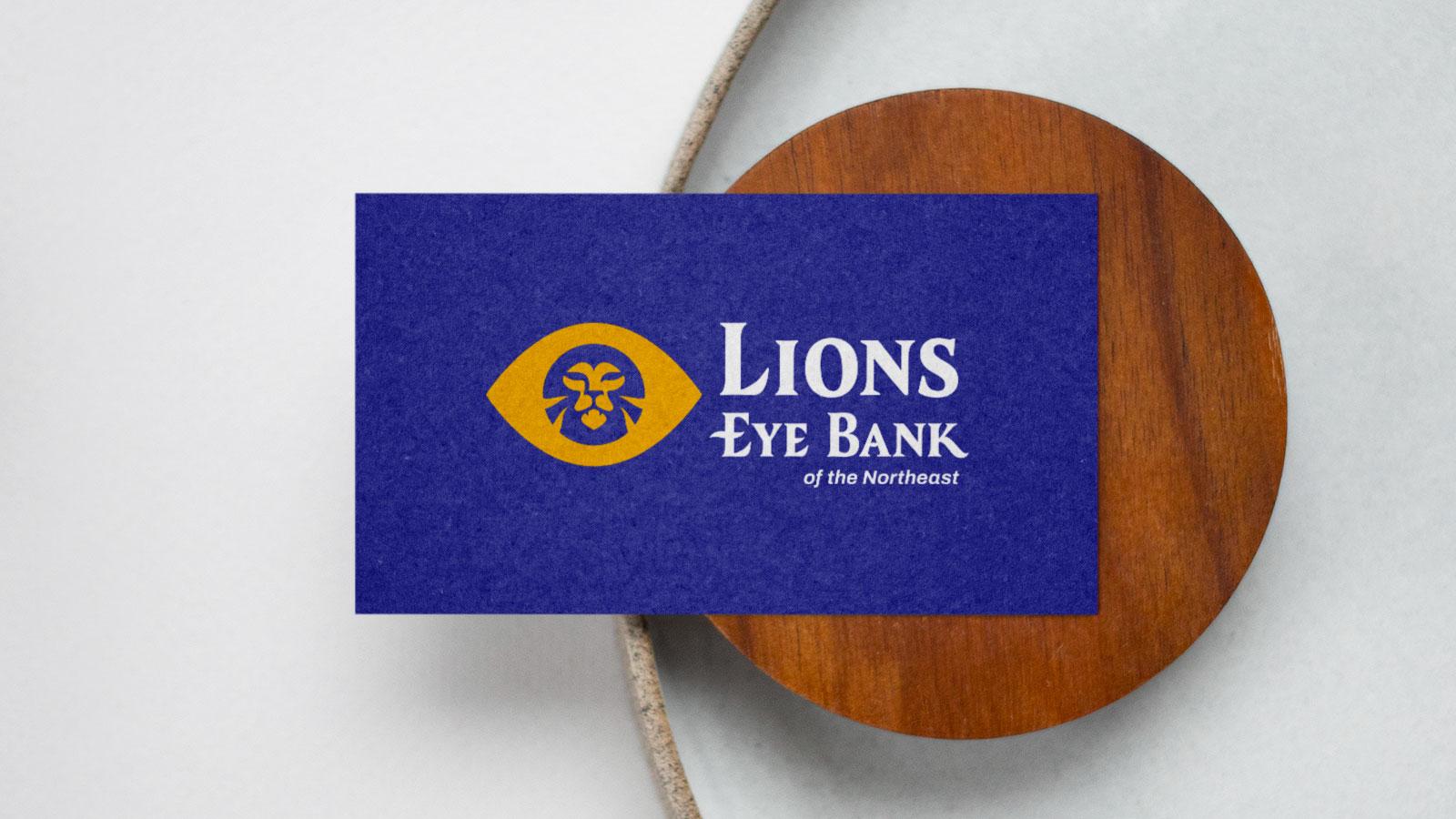Lions Eye Bank of the Northeast | logo on Card