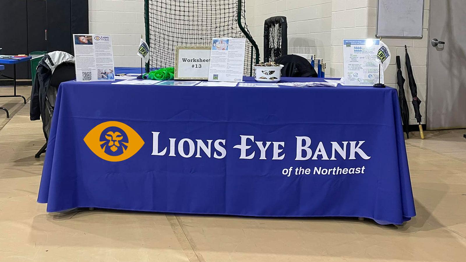 Lions Eye Bank of the Northeast | Table Throw