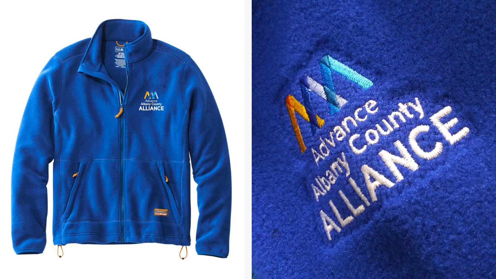 Advance Albany County Alliance | Embroidered Logo on L.L.Bean Fleece Jacket