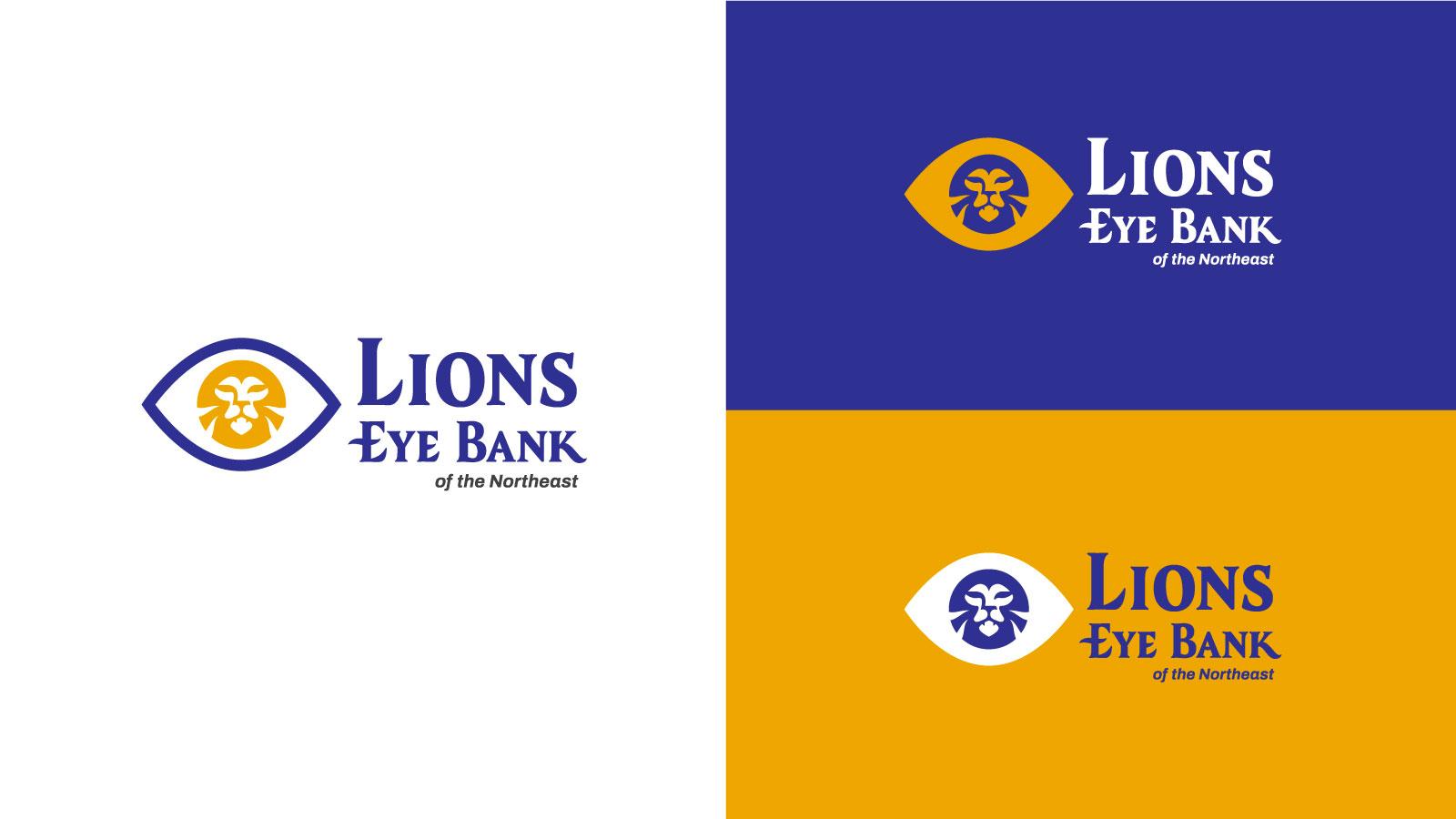 Lions Eye Bank of the Northeast | Logo Variations
