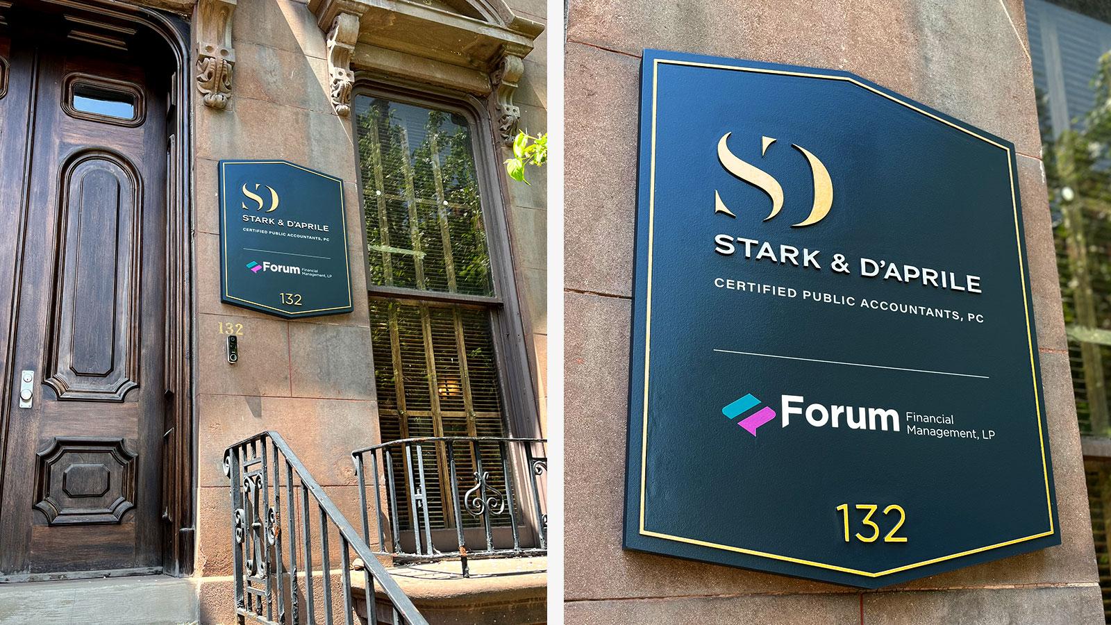 Stark & D’Aprile | Exterior Signage