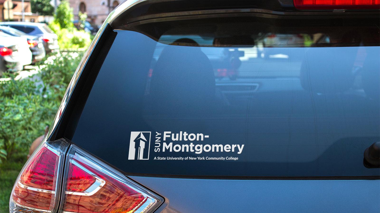 Fulton-Montgomery Community College | One color window decal