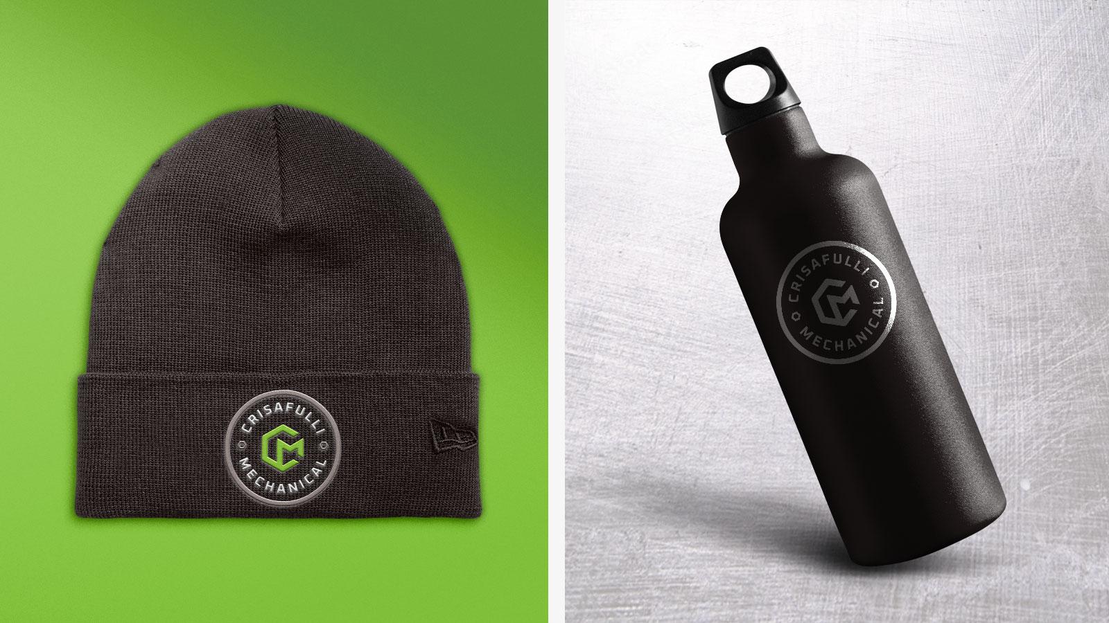 Crisafulli Mechanical | Knit hat and waterbottle