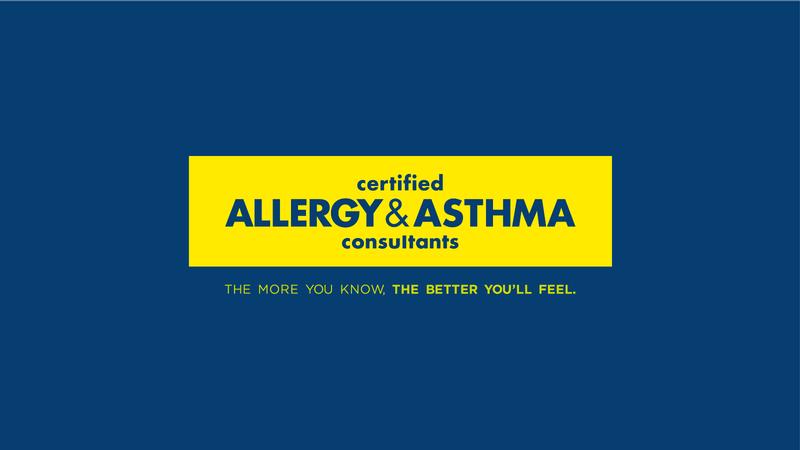 Certified Allergy & Asthma Consultants | Horizontal logo on blue