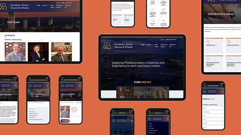 Gleason, Dunn, Walsh & O’Shea | Website on Devices